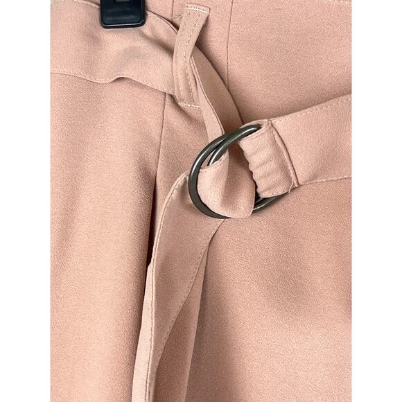 Joie Women’s 8 Pink Ianna High Waist Pleated Ankle Dress Pants with Belt NEW - Picture 6 of 11